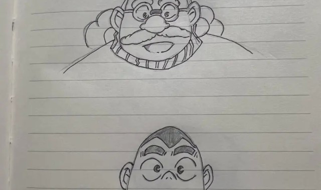 Kael社媒分享画作：放假的时候我去咖啡厅画画